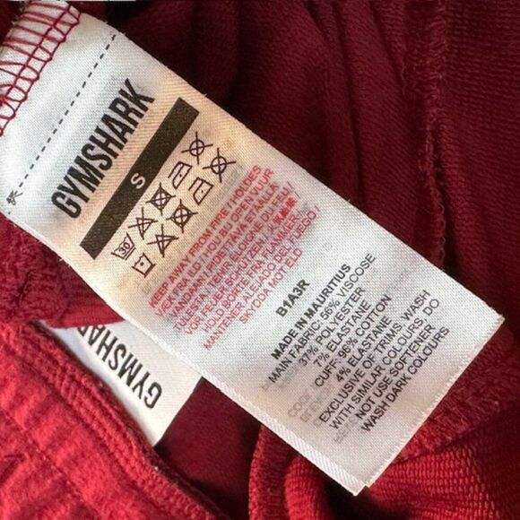 Gymshark Burgundy Joggers - Picture 12 of 13